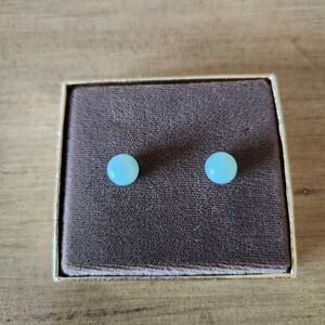 Elegant Opal Stud Earrings